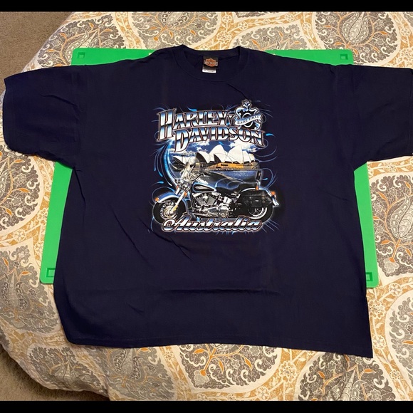 Harley Davidson oversized Tee size XXL in Navy. - Picture 2 of 4